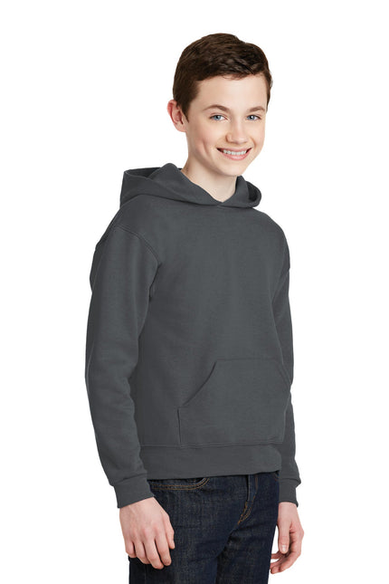 Jerzees - Youth NuBlend Pullover Hooded Sweatshirt. 996Y - Charcoal Grey - Union Prints