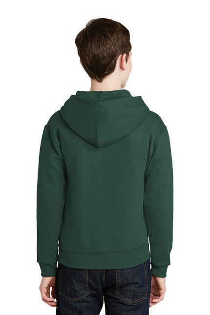 Jerzees - Youth NuBlend Pullover Hooded Sweatshirt. 996Y - Forest Green - Union Prints