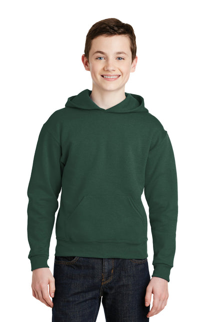 Jerzees - Youth NuBlend Pullover Hooded Sweatshirt. 996Y - Forest Green - Union Prints