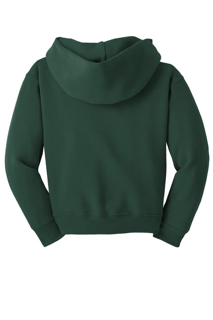 Jerzees - Youth NuBlend Pullover Hooded Sweatshirt. 996Y - Forest Green - Union Prints