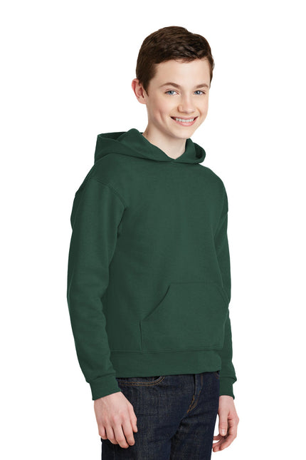 Jerzees - Youth NuBlend Pullover Hooded Sweatshirt. 996Y - Forest Green - Union Prints