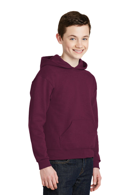Jerzees - Youth NuBlend Pullover Hooded Sweatshirt. 996Y - Maroon - Union Prints