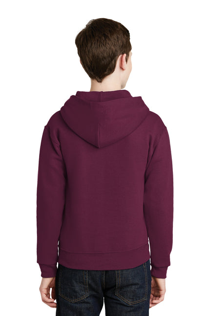 Jerzees - Youth NuBlend Pullover Hooded Sweatshirt. 996Y - Maroon - Union Prints