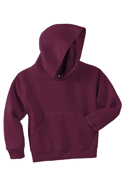 Jerzees - Youth NuBlend Pullover Hooded Sweatshirt. 996Y - Maroon - Union Prints