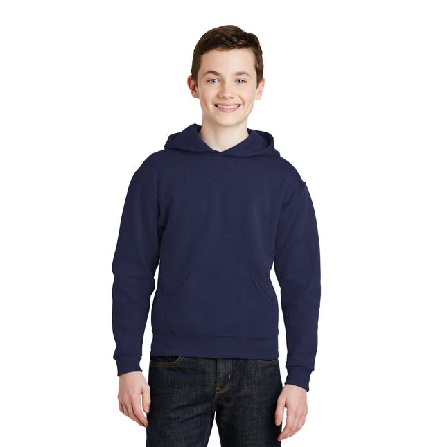 Jerzees - Youth NuBlend Pullover Hooded Sweatshirt. 996Y - Navy - Union Prints