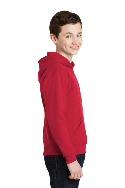 Jerzees - Youth NuBlend Pullover Hooded Sweatshirt. 996Y - True Red - Union Prints