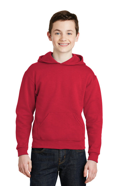 Jerzees - Youth NuBlend Pullover Hooded Sweatshirt. 996Y - True Red - Union Prints