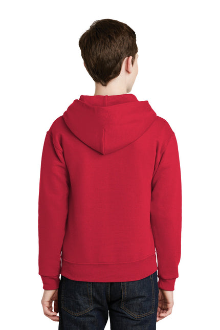 Jerzees - Youth NuBlend Pullover Hooded Sweatshirt. 996Y - True Red - Union Prints