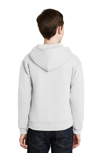 Jerzees - Youth NuBlend Pullover Hooded Sweatshirt. 996Y - White - Union Prints