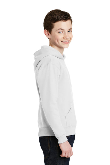 Jerzees - Youth NuBlend Pullover Hooded Sweatshirt. 996Y - White - Union Prints