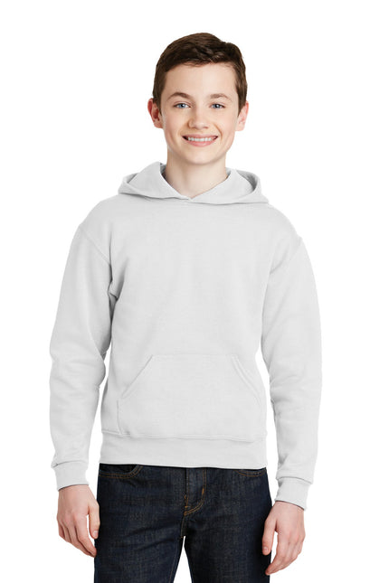 Jerzees - Youth NuBlend Pullover Hooded Sweatshirt. 996Y - White - Union Prints