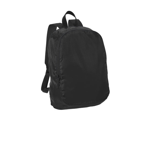 Port Authority Crush Ripstop Backpack BG213 - Black - Union Prints