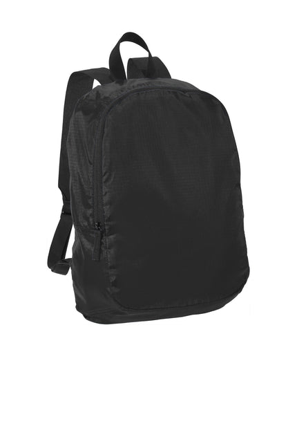 Port Authority Crush Ripstop Backpack BG213 - Black - Union Prints