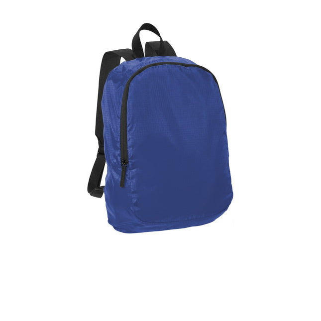 Port Authority Crush Ripstop Backpack BG213 - True Royal - Union Prints