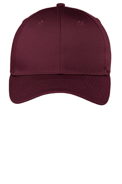 Port Authority Easy Care Cap. C608 - Burgundy - Union Prints