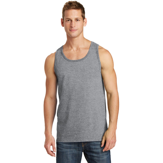 Port & Company Core Cotton Tank Top. PC54TT - Athletic Heather - Union Prints
