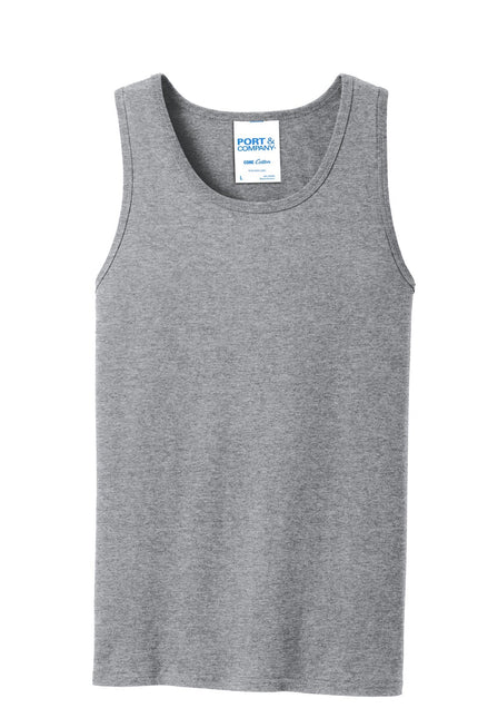Port & Company Core Cotton Tank Top. PC54TT - Athletic Heather - Union Prints