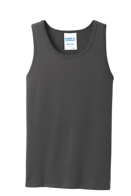 Port & Company Core Cotton Tank Top. PC54TT - Charcoal - Union Prints