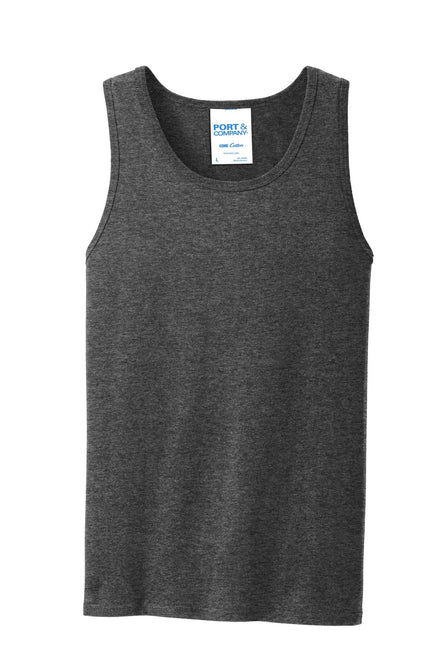 Port & Company Core Cotton Tank Top. PC54TT - Dark Heather Grey - Union Prints