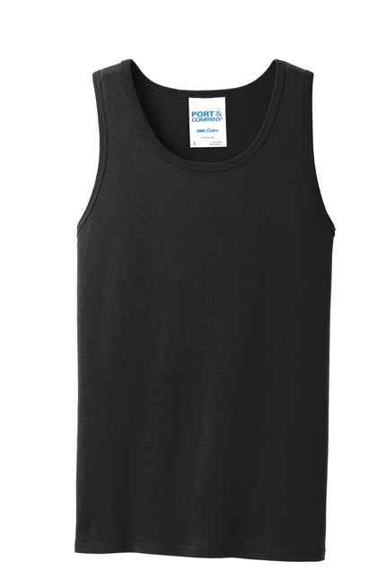 Port & Company Core Cotton Tank Top. PC54TT - Jet Black - Union Prints