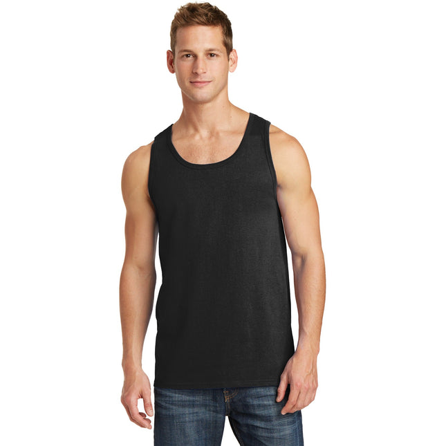 Port & Company Core Cotton Tank Top. PC54TT - Jet Black - Union Prints