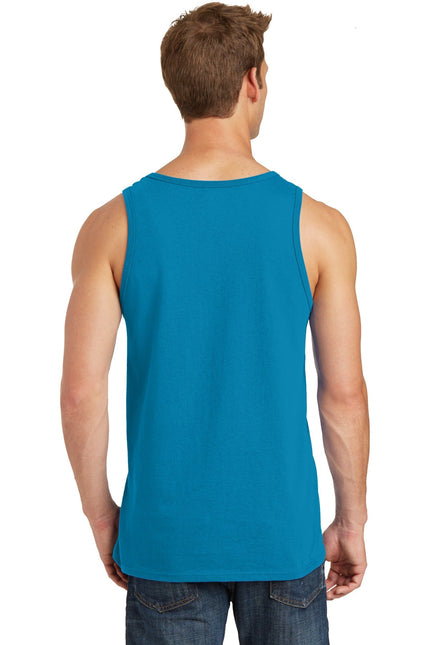 Port & Company Core Cotton Tank Top. PC54TT - Neon Blue - Union Prints