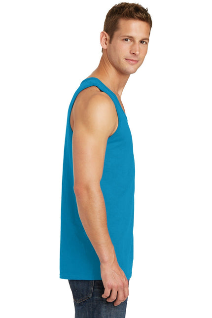 Port & Company Core Cotton Tank Top. PC54TT - Neon Blue - Union Prints