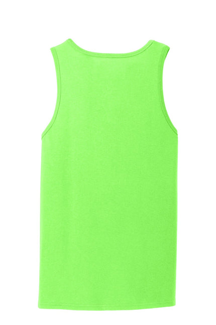 Port & Company Core Cotton Tank Top. PC54TT - Neon Green - Union Prints