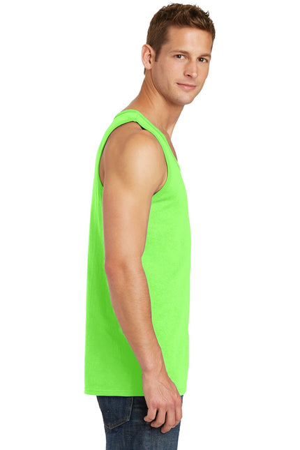 Port & Company Core Cotton Tank Top. PC54TT - Neon Green - Union Prints