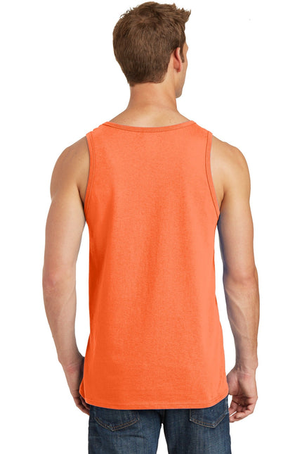 Port & Company Core Cotton Tank Top. PC54TT - Neon Orange - Union Prints