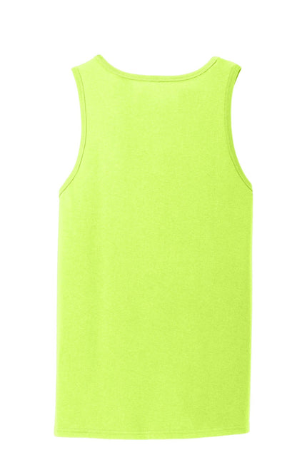 Port & Company Core Cotton Tank Top. PC54TT - Neon Yellow - Union Prints