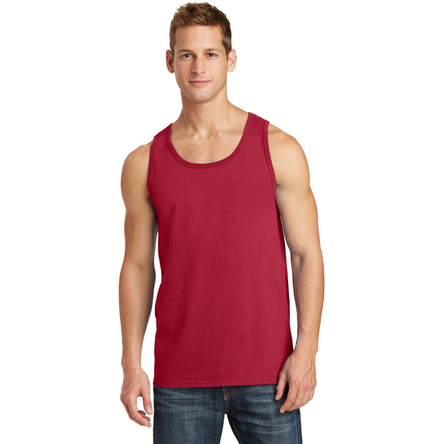 Port & Company Core Cotton Tank Top. PC54TT - Red - Union Prints