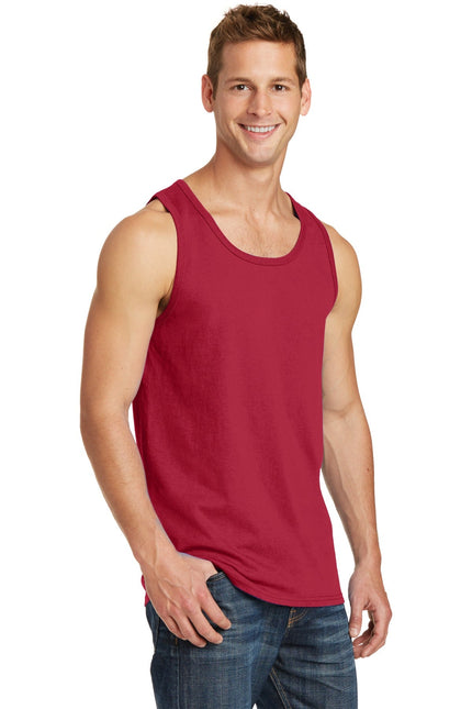 Port & Company Core Cotton Tank Top. PC54TT - Red - Union Prints