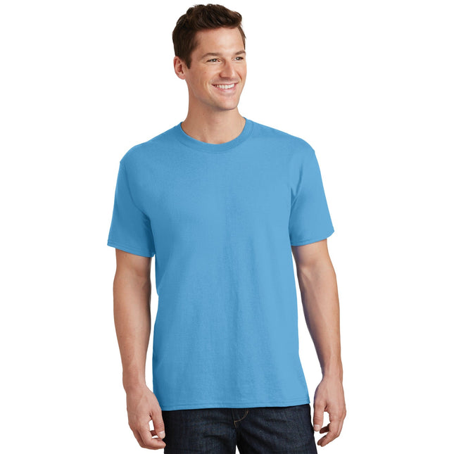 Port & Company - Core Cotton Tee. PC54 - Aquatic Blue - Union Prints