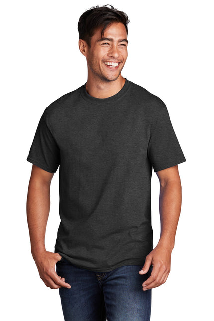 Port & Company - Core Cotton Tee. PC54 - Black Heather - Union Prints