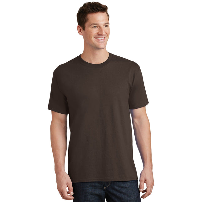 Port & Company - Core Cotton Tee. PC54 - Dark Chocolate Brown - Union Prints