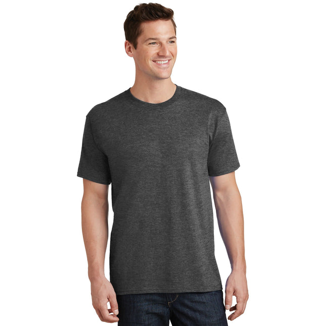 Port & Company - Core Cotton Tee. PC54 - Dark Heather Grey - Union Prints