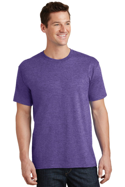 Port & Company - Core Cotton Tee. PC54 - Heather Purple - Union Prints