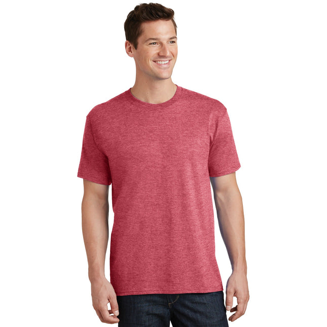 Port & Company - Core Cotton Tee. PC54 - Heather Red - Union Prints
