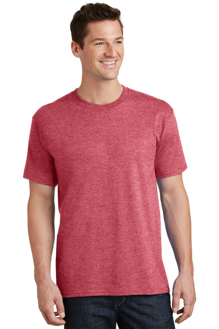 Port & Company - Core Cotton Tee. PC54 - Heather Red - Union Prints