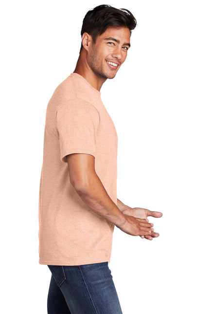 Port & Company - Core Cotton Tee. PC54 - Heathered Dusty Peach - Union Prints