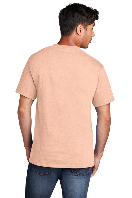 Port & Company - Core Cotton Tee. PC54 - Heathered Dusty Peach - Union Prints