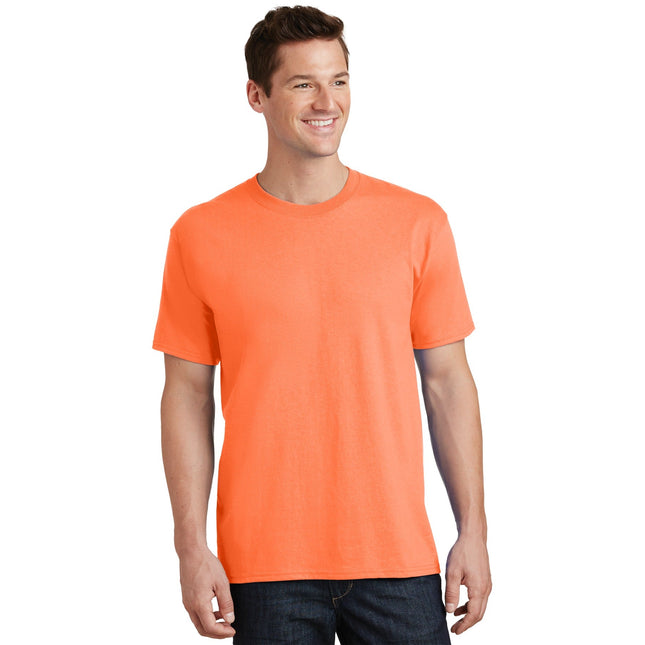 Port & Company - Core Cotton Tee. PC54 - Neon Orange - Union Prints