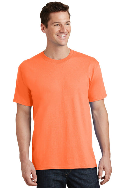 Port & Company - Core Cotton Tee. PC54 - Neon Orange - Union Prints