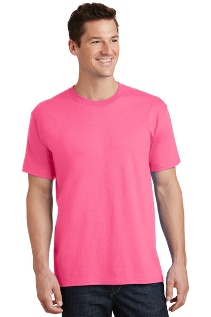 Port & Company - Core Cotton Tee. PC54 - Neon Pink - Union Prints