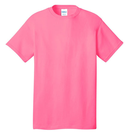 Port & Company - Core Cotton Tee. PC54 - Neon Pink - Union Prints