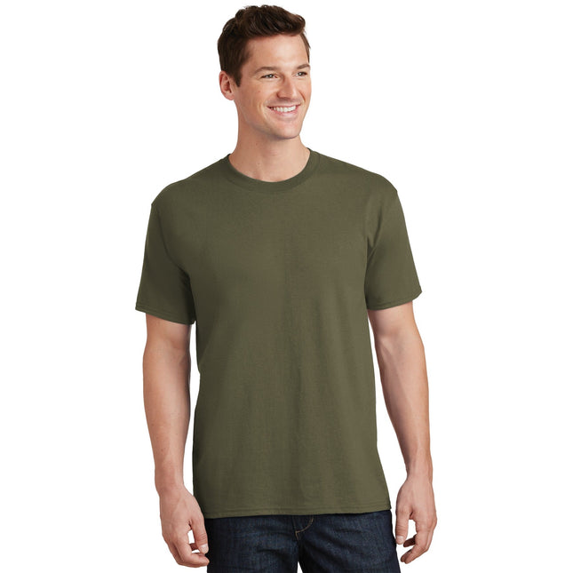 Port & Company - Core Cotton Tee. PC54 - Olive Drab Green - Union Prints