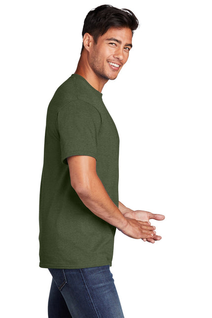 Port & Company - Core Cotton Tee. PC54 - Olive Drab Green Heather - Union Prints