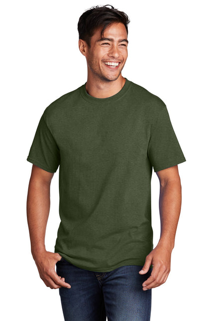 Port & Company - Core Cotton Tee. PC54 - Olive Drab Green Heather - Union Prints