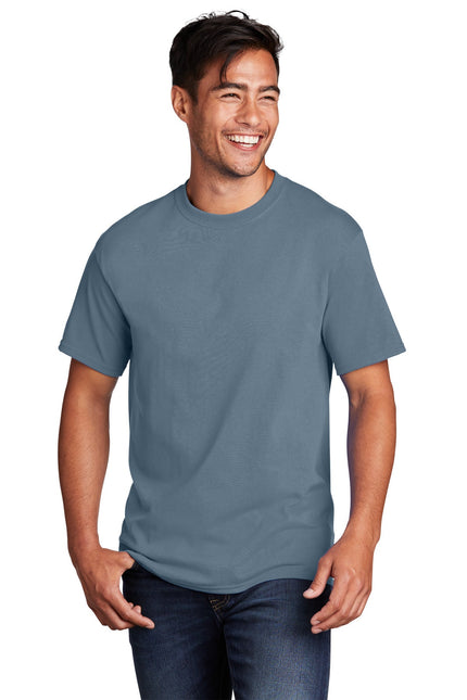 Port & Company - Core Cotton Tee. PC54 - Stonewashed Blue - Union Prints